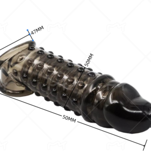 VIP26 -Wolf Tooth Male Enhancement Sleeve - Black